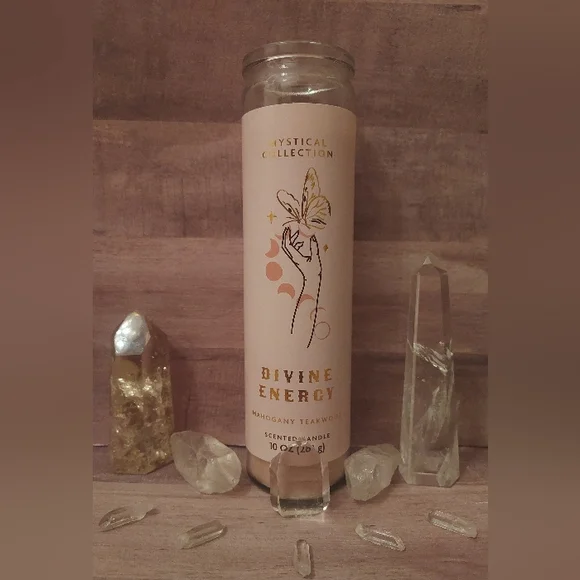 1 DAY SALE! Mahogany Teakwood Scented Candle Mystical Collection's Divine Energy - Picture 4 of 5
